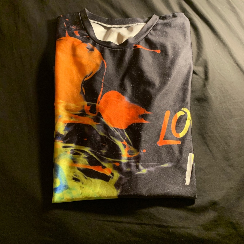 rainbow "love is love" pride tee